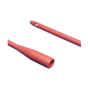Dover Hydrophilic Coated Red Rubber Urethral Catheter 22 Fr 14"