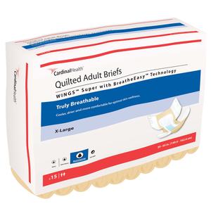 WINGS Super Quilted Brief with BreatheEasy Technology, X-Large, 59" - 64"