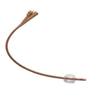 Dover 2-Way Silver-Coated Silicone Foley Catheter 20 Fr 5 cc
