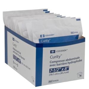 Curity Non-Woven Abdominal Gauze Pad, Sterile, 7.5" x 8"