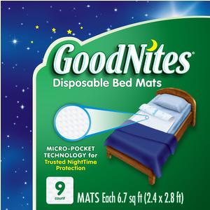 GoodNites Bed Mats, 30" x 36"