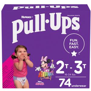 Pull-Ups Learning Designs Training Pants, Girl, 2T-3T, Giga Pack