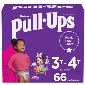 Pull-Ups Learning Designs Training Pants, Girl, 3T-4T, Giga Pack