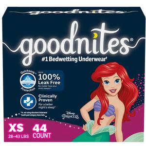 Goodnites Youth Pants for Girls X-Small, Giga Pack
