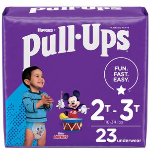 Pull-Ups Learning Designs Boys' Training Pants, 2T-3T, 23 Ct