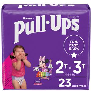 Pull-Ups Learning Designs Girls' Training Pants, 2T-3T, 23 Ct