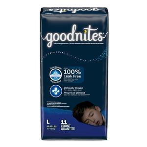 GOODNITES Youth Pants, Large, Boy, Jumbo Pack, Replaces Item 6941315