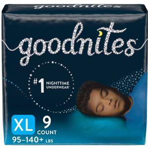 GOODNITES Youth Pants, Extra Large, Boy, Jumbo Pack, Replaces Item 6941315