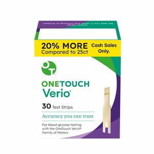 One Touch Verio Test Strips Value Pack (30 count)