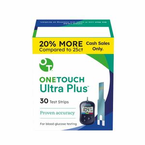 One Touch Ultra Plus Test Strips (30 count)