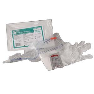 Self-Cath Coude Olive Tip Closed System with Insertion Supplies 14 Fr 16" 1100 mL