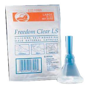 Freedom Clear Long Seal Self-Adhering Male External Catheter, 28 mm