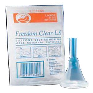 Freedom Clear Long Seal Self-Adhering Male External Catheter, 40 mm