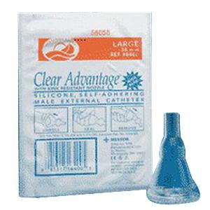Freedom Clear Advantage Self-Adhering Male External Catheter, 28 mm