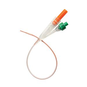 100% Silicone Foley Catheter, 8 Fr, 3 Cc, 2-Way