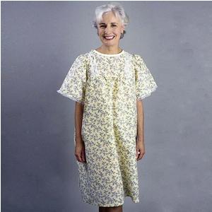 Snapwrap Deluxe Adult Gown, Yellow Floral