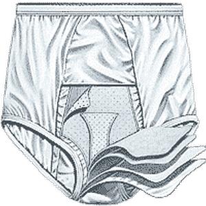 HealthDri Men's Moderate Reusable Cotton Briefs Medium
