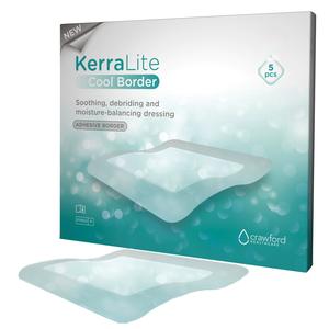 KerraLite Cool Border Hydrogel Sheet Cover Dressing Combination, 4.3" x 4.3"