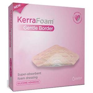 KerraFoam Gentle Border Absorbent Dressing, 3" x 3"