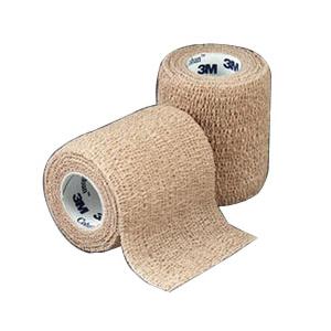 Coban Non-Sterile Self-Adherent Wrap 4" x 5 yds., Tan
