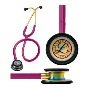 Littmann Classic III Stethoscope, Rainbow-Finish, Raspberry Tube, 27"