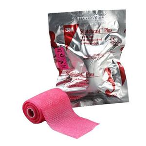 Scotchcast Plus Casting Tape 4" x 4 yds., Bright Pink