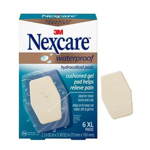 Nexcare Advanced Healing Waterproof Hydrocolloid Pads, 2.96" x 3.93"