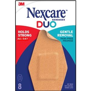 Nexcare DUO Bandage, Knee and Elbow, 8ct