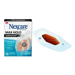 Nexcare Max Hold Bandage, Assorted Sizes, 15 ct