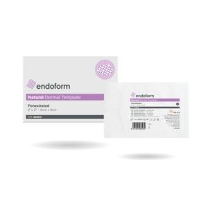 Endoform Natural Template, 2" x 2", Fenestrated.