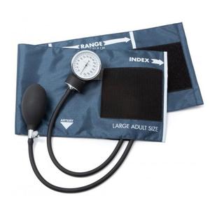 Standard Aneroid Sphygmomanometer, Large Adult, Navy