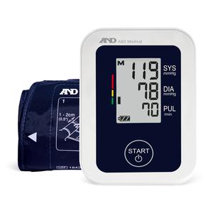 A & D Medical Essential One Button Blood Pressure Monitor with Batteries