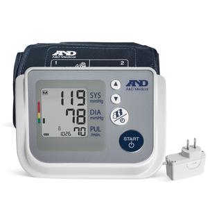 A & D Medical Multi-User Upper Arm Automatic Blood Pressure Monitor with AccuFit Plus Wide Range Cuff