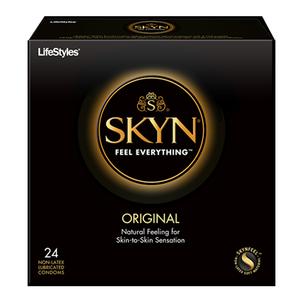 Lifestyles SKYN Original Polyisoprene Condoms, 24 Count