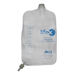 Afex Collection Bag, Direct Connect, 1000ml, Extra Capacity, Non-Vented