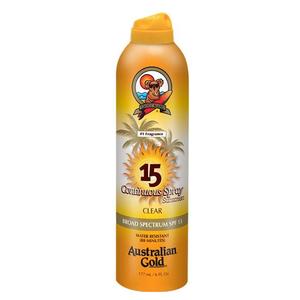 Australian Gold  SPF 15 Continuous Spray, Clear, 6 ounce
