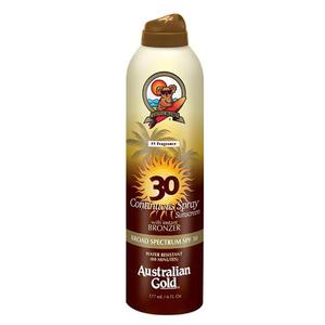 Australian Gold SPF 30 Continuous Spray Bronzer, 6 ounce
