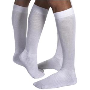 JOBST ActiveWear Knee-High Moderate Compression Socks Large, White