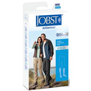 JOBST ActiveWear Knee-High Moderate Compression Socks Large, Black