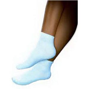 SensiFoot Crew Length Mild Compression Diabetic Sock Medium, White