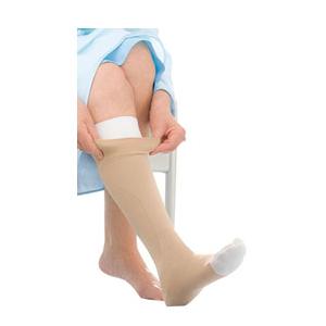 UlcerCare Knee-High Compression Stockings with Liner, 3X-Large, Beige