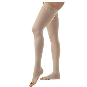 Relief Thigh-High with Silicone Border, 15-20, Open, Beige, Small