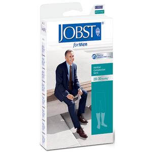 Men's Knee-High Ribbed Compression Socks Large, Black