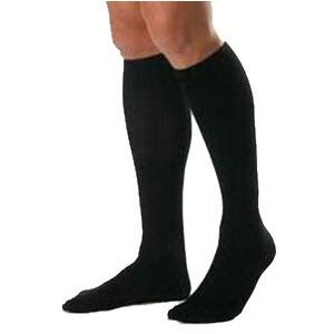 Men's Knee-High Ribbed Compression Socks Large, Black