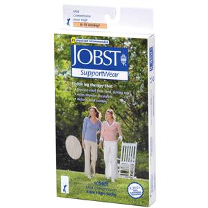 SoSoft Knee-High, 8-15 mmHg, Closed Toe, Ribbed, Black, Small