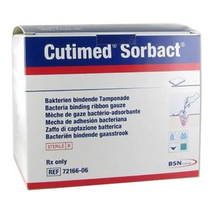 Cutimed Sorbact Impregnated Ribbon Dressing, 0.8" x 19.7"