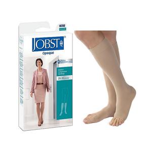Jobst Opaque SoftFit Knee-High, 20-30, Open, Natural, Medium