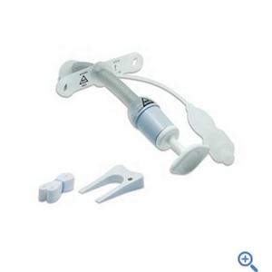Smiths Medical ASD, Inc. Bivona FlexTend TTS Pediatric V Neck Flange Tracheostomy Tube, Size 4.0