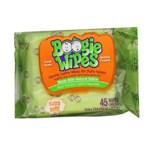 Boogie Wipes Saline Nose Wipes Fresh Scent