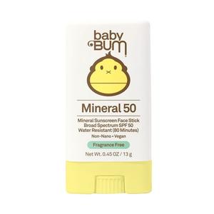 Baby Bum SPF 50 Mineral Sunscreen Face Stick .45 oz